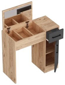 Măsuță de toaletă INCI 108,8x77 cm pin atlantic/antracit