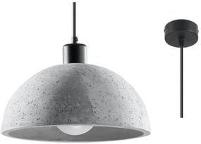 Sollux Lighting Pablito lampă suspendată 1x60 W negru-gri/frasin SL.0847