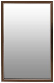 Oglinda dreptunghiulara cu rama din polistiren bronz/neagra Cliff, 56cm (L) x 36cm (W) x 1.6cm (H )