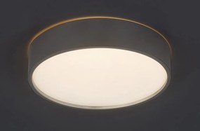 Plafoniera LED design modern Larcia IP44 argintiu, alb