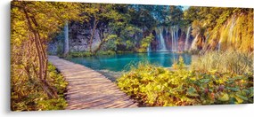 Tablou - Lacurile Plitvice, Croația (120x50 cm)