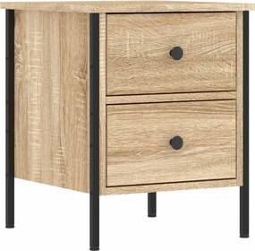 vidaXL Noptieră, stejar sonoma, 40x42x50 cm, lemn compozit