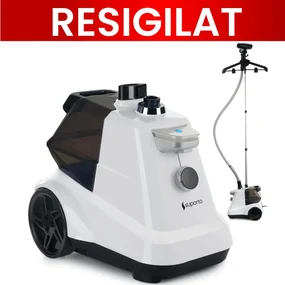 Fier de Calcat Vertical cu aburi Suporto, Steamer model R3 de 2200W cu 4 trepte de putere. Statie de calcat profesionala pentru haine netede, fara