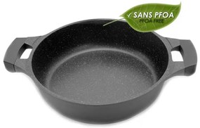 Cratiță marmorată cu capac 36 cm, 7L – Royalty Line RL-BR36CM, antiaderentă, ideală pentru gătit în familie