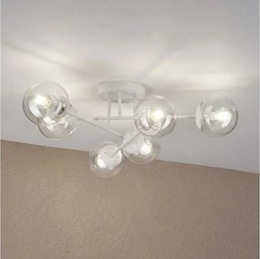 Lustră aplicată MALENA 6xE14/5W/230V alb/transparent