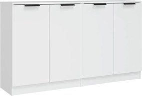 vidaXL Servante, 2 piese, alb, 60x30x70 cm, lemn prelucrat