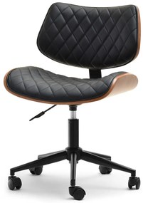 Scaun Brunko (nuc negru + crom). Promo -9%. 1109901