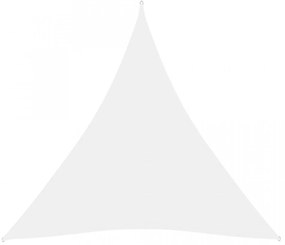 Pânză parasolar, alb, 6x6x6 m, țesătură oxford, triunghiular