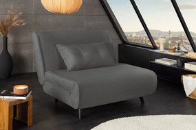 Fotoliu Pat SMART MULTIFUNCTION 100cm catifea raiata gri