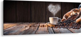 Tablou - Timp pentru cafea (120x50 cm)