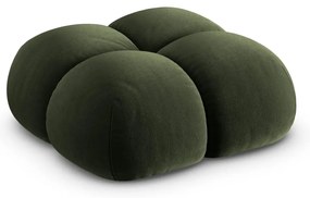 Taburet verde cu tapițerie din catifea Loretto – Cosmopolitan Design