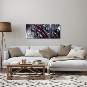 Tabloul cu abstracție gri (120x50 cm)