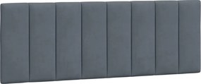 vidaXL Pernă tăblie de pat, Hanko, gri închis, 120 cm, catifea