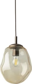 Brilagi - Lustră suspendată pe cablu VULCANO 1xE27/15W/230V Ø 25 cm bronz/bej fumuriu