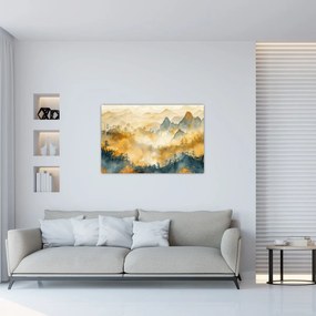 Tablou - Munți, acuarelă (90x60 cm)