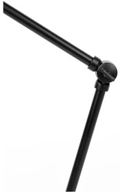 Veioză neagră cu abajur din metal (înălțime 70 cm) Jona – White Label