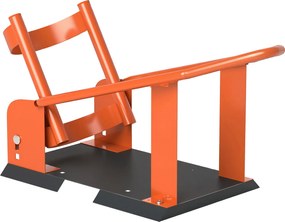 HOMCOM Suport motocicletă pentru roți 38,1-53,34 cm, 381-533,4 mm roată față, suport reglabil 816,5 kg Portocaliu | Aosom Romania