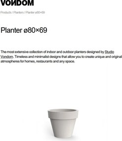 Ghiveci plante design decorativ exterior/interior MACETA PLANTER 80×69cm