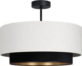 Lustră aplicată NATIA 1xE27/60W/230V Ø 45 cm alb/negru