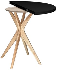 Masă de dining rotundă extensibilă 65x90 cm Jubi – Ragaba