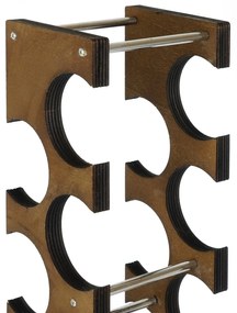 Suport decorativ pentru vin Vanute 6 (Nuc) . 1093689