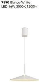 Lustra/Pendul LED reglabil CALICE alb 16W