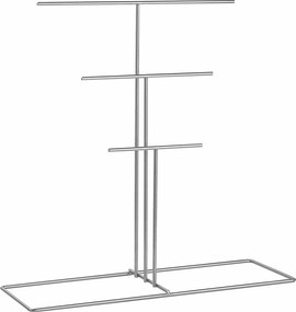 Suport bijuterii TK-006-A, crom, metal, 40x15x41 cm