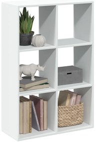 vidaXL Bibliotecă/separator cameră alb 69,5x29x103,5 cm lemn prelucrat