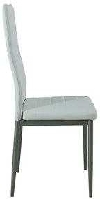 Set de masă Mezza 4+1 alb-gri