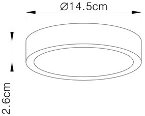Globo 12366-15 - Plafonieră LED VITOS LED/15W/230V