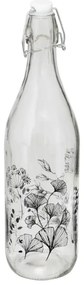 Sticla Limonada, floral, 1 litru, 8.7 x H. 31.7 cm