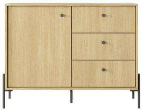 Comodă Scandia D3S (Stejar scandi + jedlička scandi). 1071388
