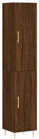 3198784 vidaXL Dulap înalt, stejar maro, 34,5x34x180 cm, lemn prelucrat