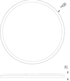 Plafonieră LED pentru baie Globo 41562-24B SAPANA LED/24W/230V IP44