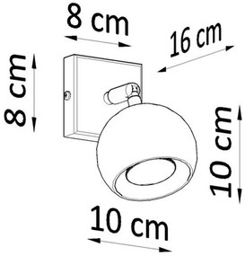 Aplică perete spot OCULARE 1xGU10/40W/230V