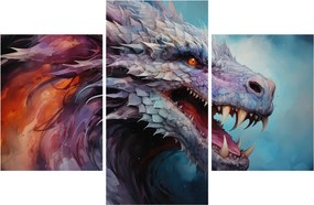 Tablou - Ilustrație a unui dragon (90x60 cm)