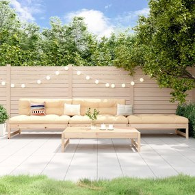 3186592 vidaXL Set mobilier relaxare de grădină, 4 piese, lemn masiv de pin