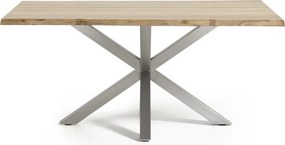 Masa Dining ARYA 180x100cm otel mat/ stejar albit C790M33 JG