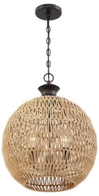 Quoizel QZ-CASABLANCA-3P-PBZ - Candelabru suspendat pe lanț CASABLANCA, 3xE27/60W/230V