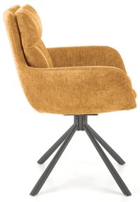 Scaun rotativ K495 stofa mustariu