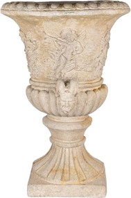 Jardinieră de perete, bej, stil baroc, H54 cm