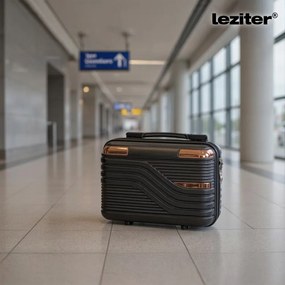 TraveLux Urban XVII gurulós bőrönd szett fekete