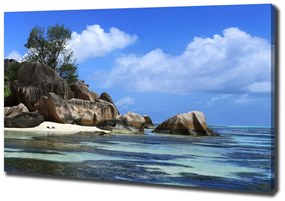 Tablou pe pânză canvas Seychelles panorama