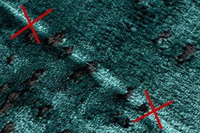 Covor DE LUXE modern 2083 ornament vintage - structural verde / gri - SECUNDAR-COTATI PRODUSUL