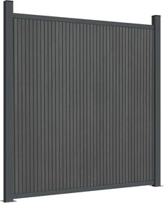 vidaXL Panouri de gard, gri, 180x186 cm, WPC