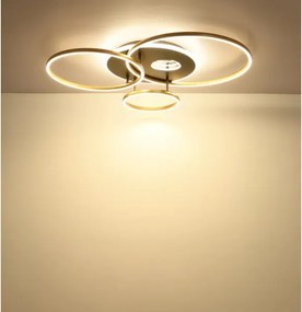 Globo 48466-54 - Plafonieră LED dimabilă INVERTINA 54W/230V 90x70 cm+telecomandă