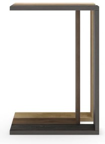 Măsuță auxiliară cu aspect de lemn de stejar 40x30 cm Macha – Marckeric