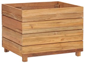 Strat inaltat, 50 x 40 x 38 cm, lemn de tec reciclat si otel 1, 50 x 40 x 38 cm
