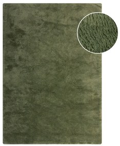 Blană verde-închis sintetică 160x230 cm Faroe Wool Look Fur – Flair Rugs