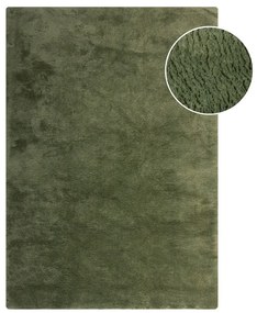 Blană verde-închis sintetică 80x150 cm Faroe Wool Look Fur – Flair Rugs
